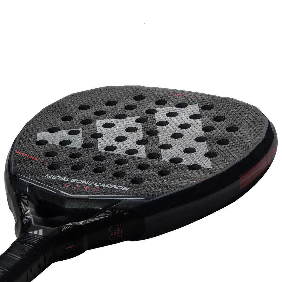 2026 Adidas Metalbone Carbon padel racket - laid flat showing the face