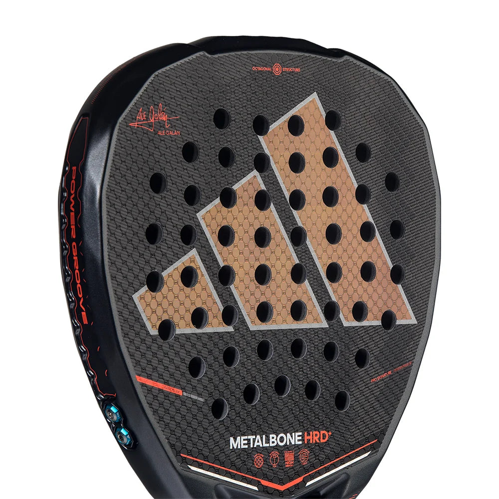 2026 Adidas Metalbone HRD+ padel racket - angled view of the face