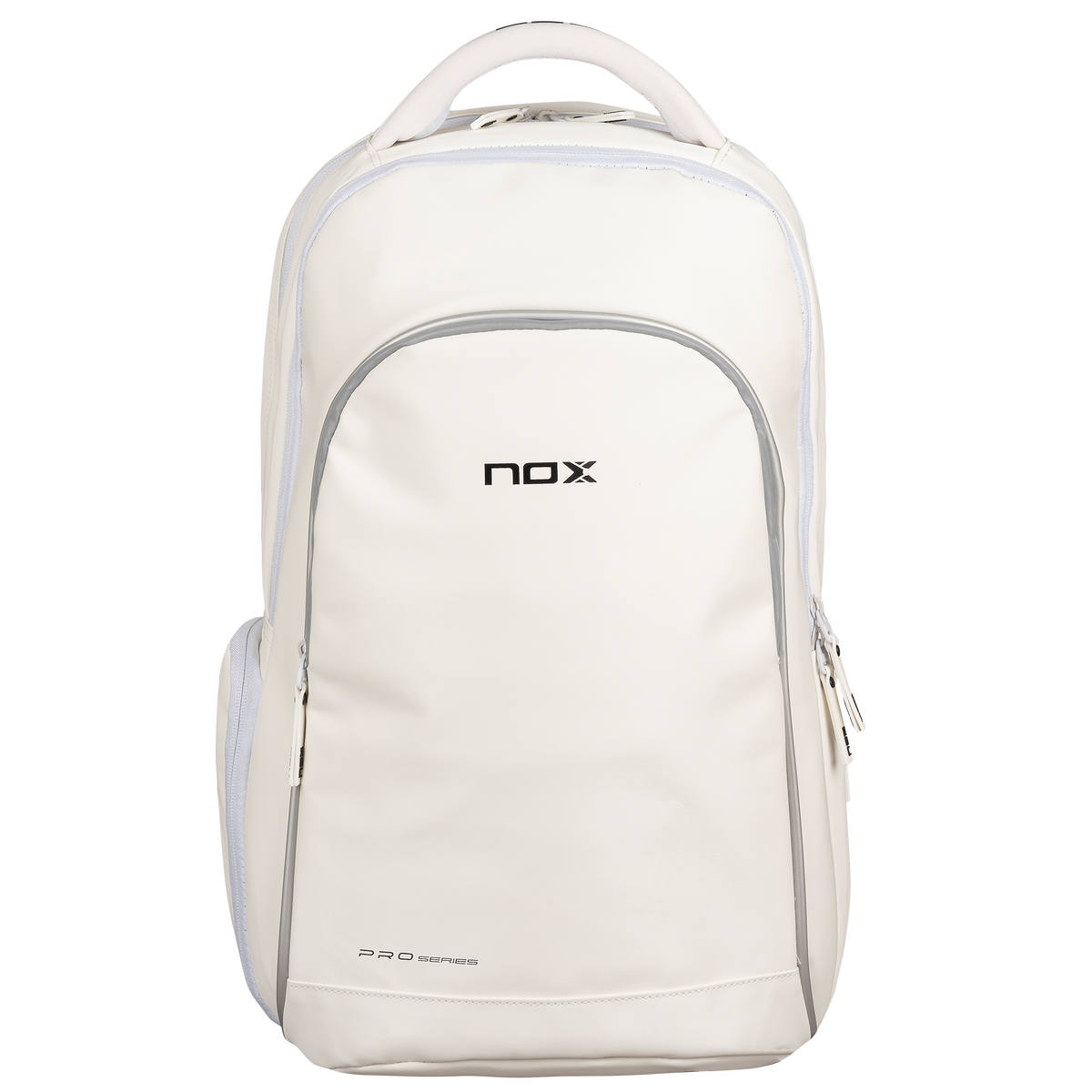 Nox Pro Series White Backpack - front view