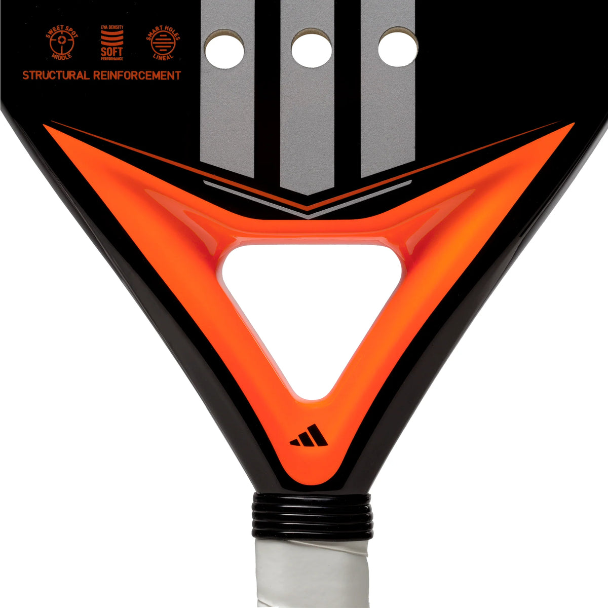 2025 Adidas Match Black 3.4 padel racket - heart detail
