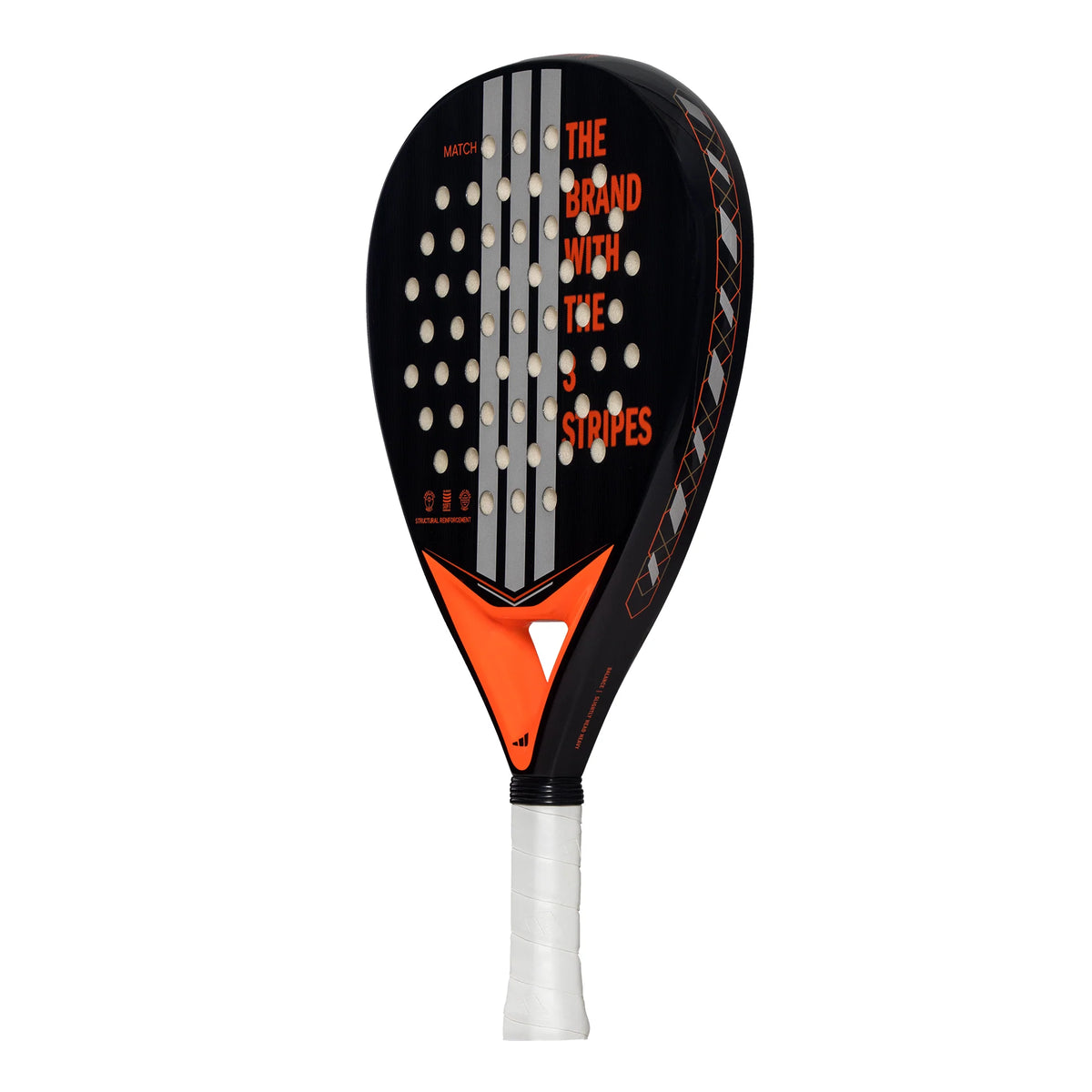 2025 Adidas Match Black 3.4 padel racket - side view