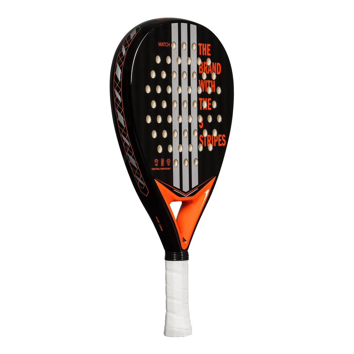 2025 Adidas Match Black 3.4 padel racket - side view (alternate)