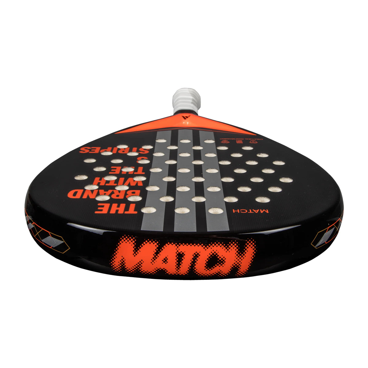 2025 Adidas Match Black 3.4 padel racket - top view