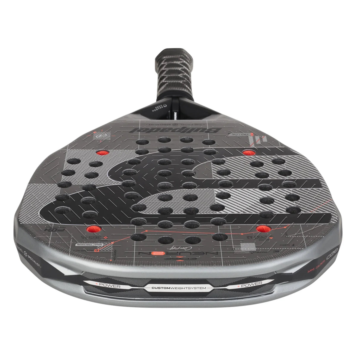 Bullpadel Neuron 02 Edge Comfort padel racket - top view
