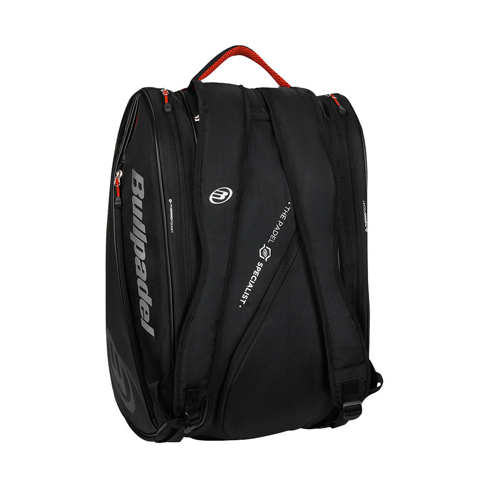 2026 Bullpadel Neuron Bag (Black) - rear view showing the harness