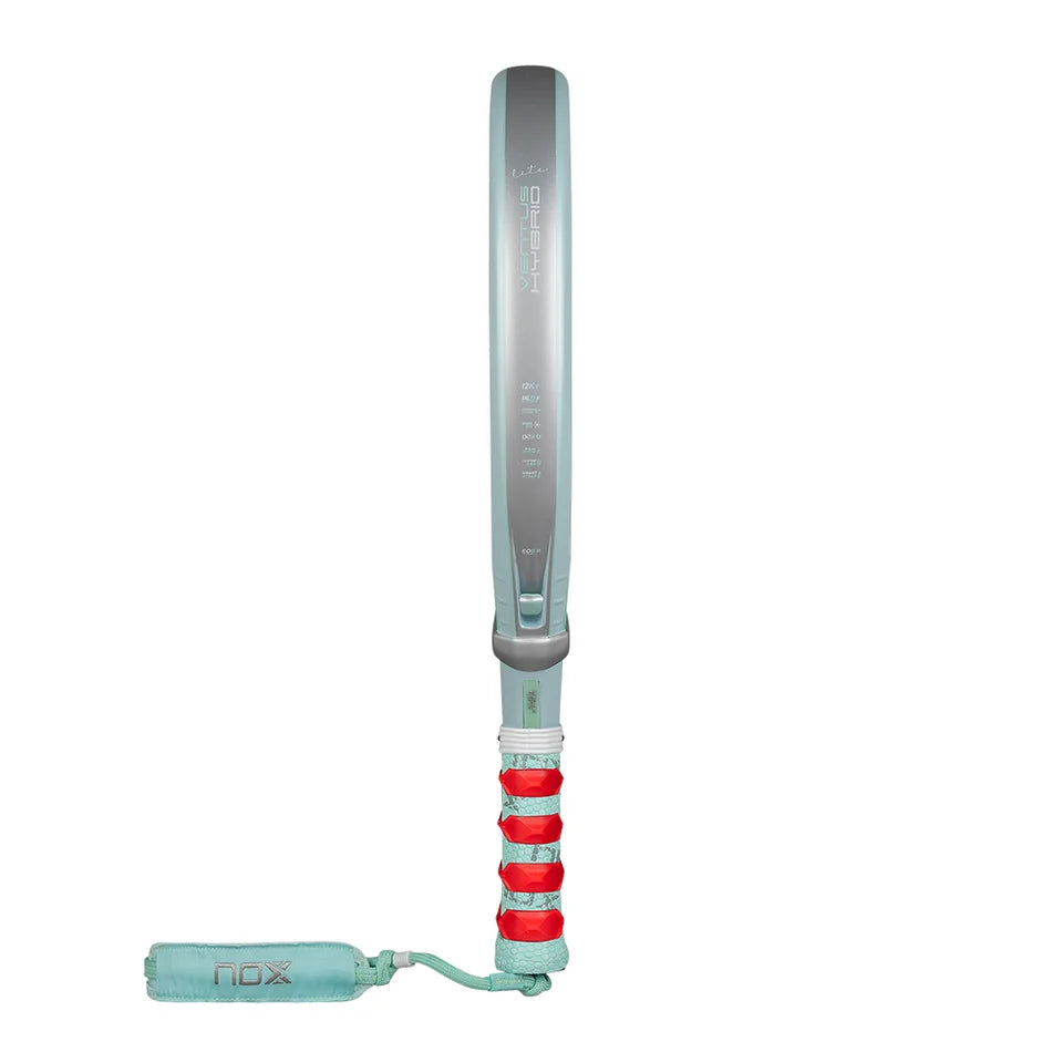 2026 Nox VK10 Ventus 12k Hybrid Lite padel racket - edge-on profile view