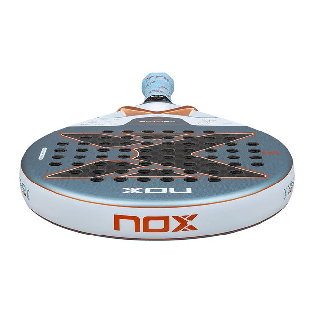 2026 Nox VK10 Ventus 12k Control By Aranzazu Osoro padel racket - laid flat showing the frame top