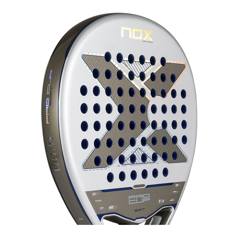 Nox Pro Cup Soft By Agustin Tapia padel racket - textured playing-surface detail