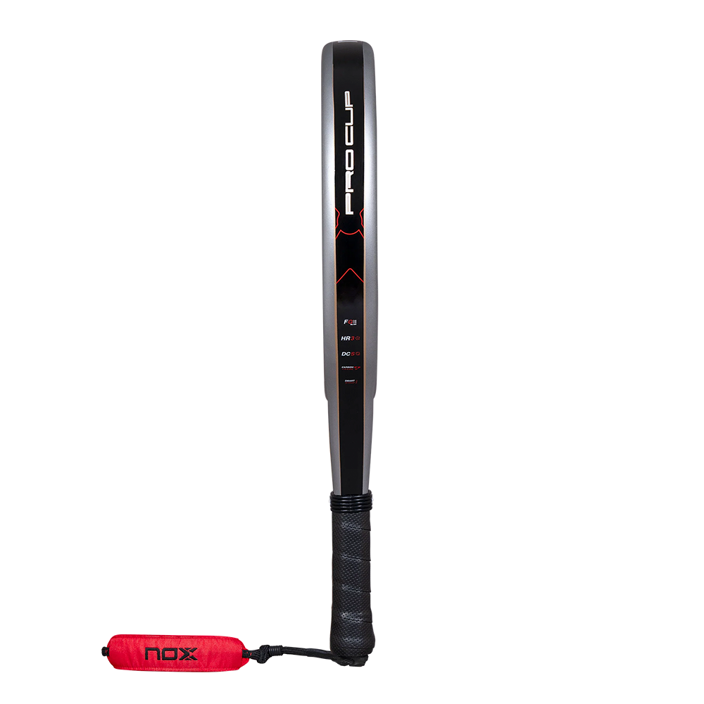 Nox Pro Cup Rough Surface By Miguel Lamperti padel racket - side view