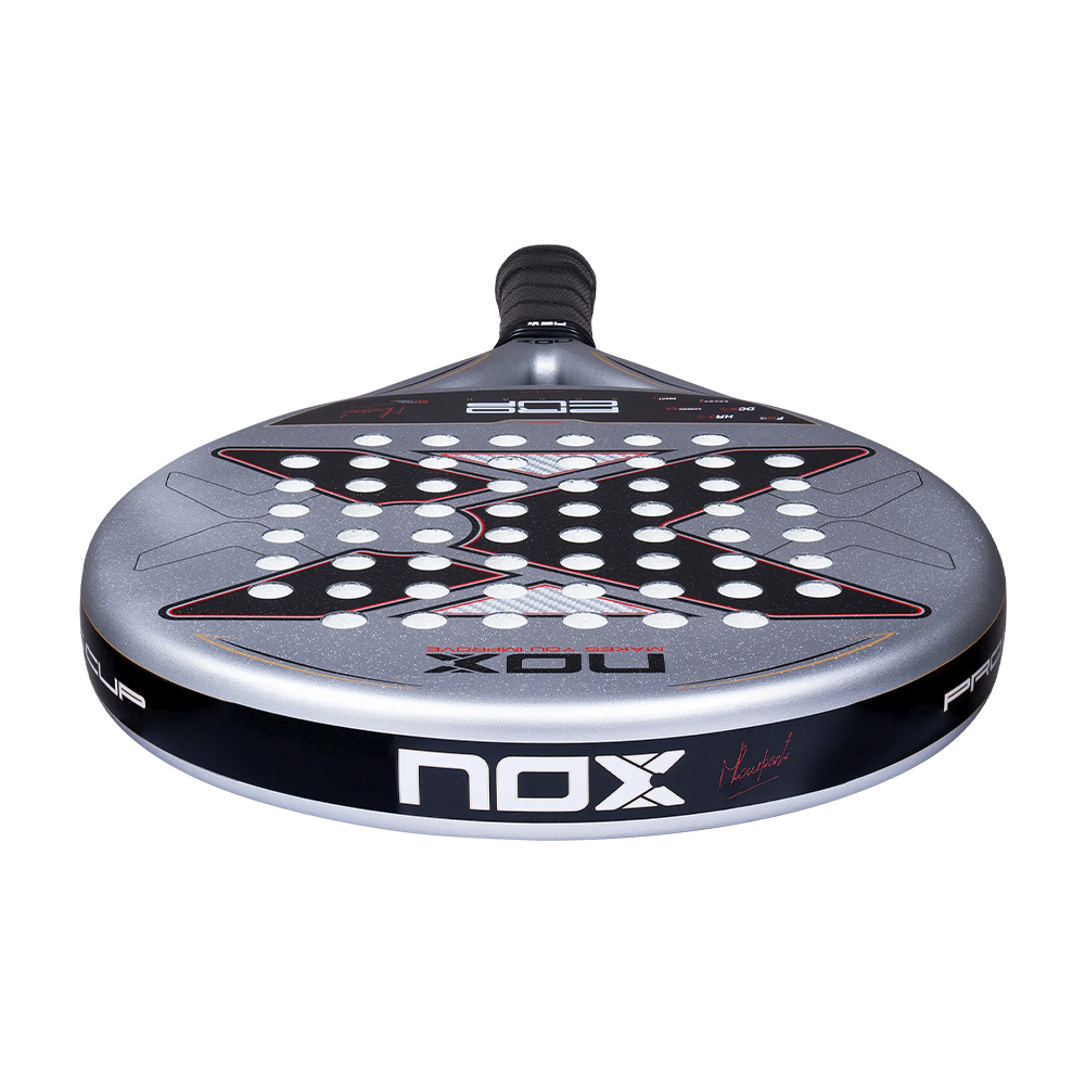 Nox Pro Cup Rough Surface By Miguel Lamperti padel racket - top view