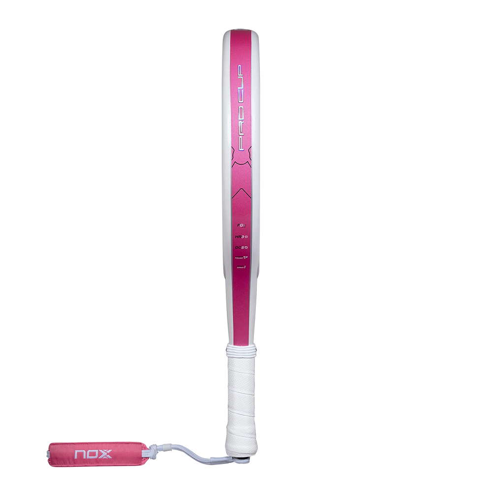 Nox Pro Cup Light (Silver) By Miguel Lamperti padel racket - side view