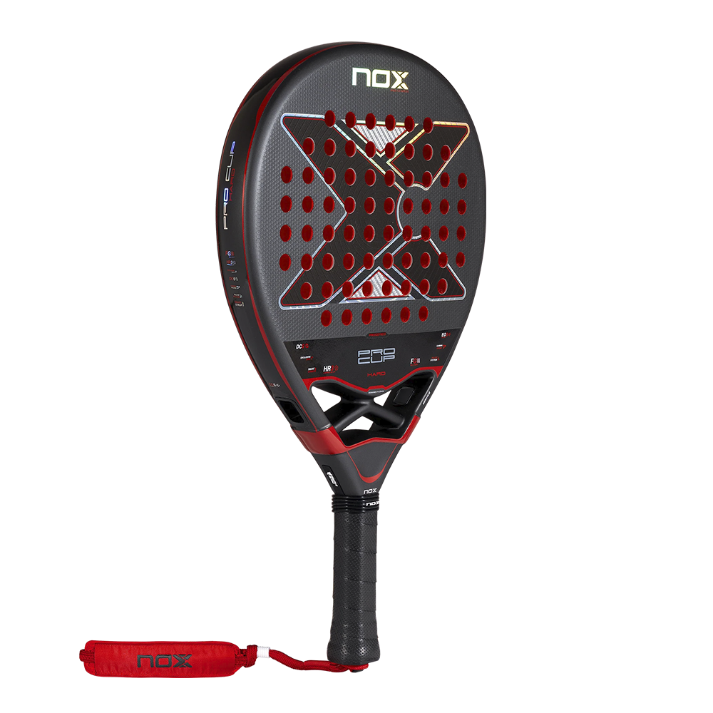 Nox Pro Cup Hard By Agustin Tapia padel racket - angled view