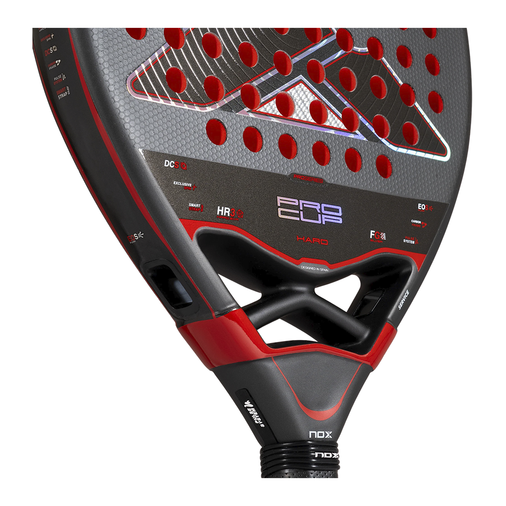 Nox Pro Cup Hard By Agustin Tapia padel racket - heart detail