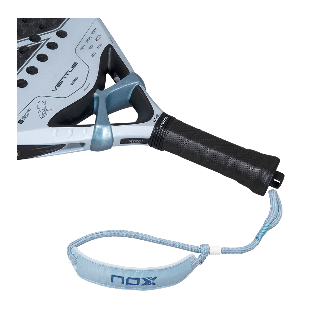 Nox Ventus 12K Control By Aranzazu Osoro padel racket - handle, grip and wrist strap detail