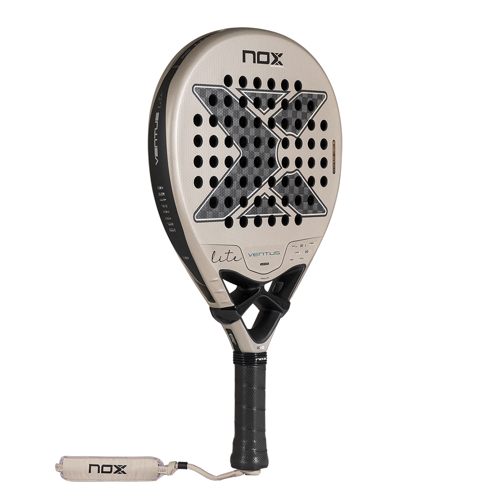 Nox Ventus 12K Hybrid Lite padel racket - angled view
