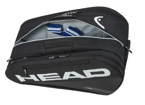 Head Tour Padel Bag (Black) - angled three-quarter view