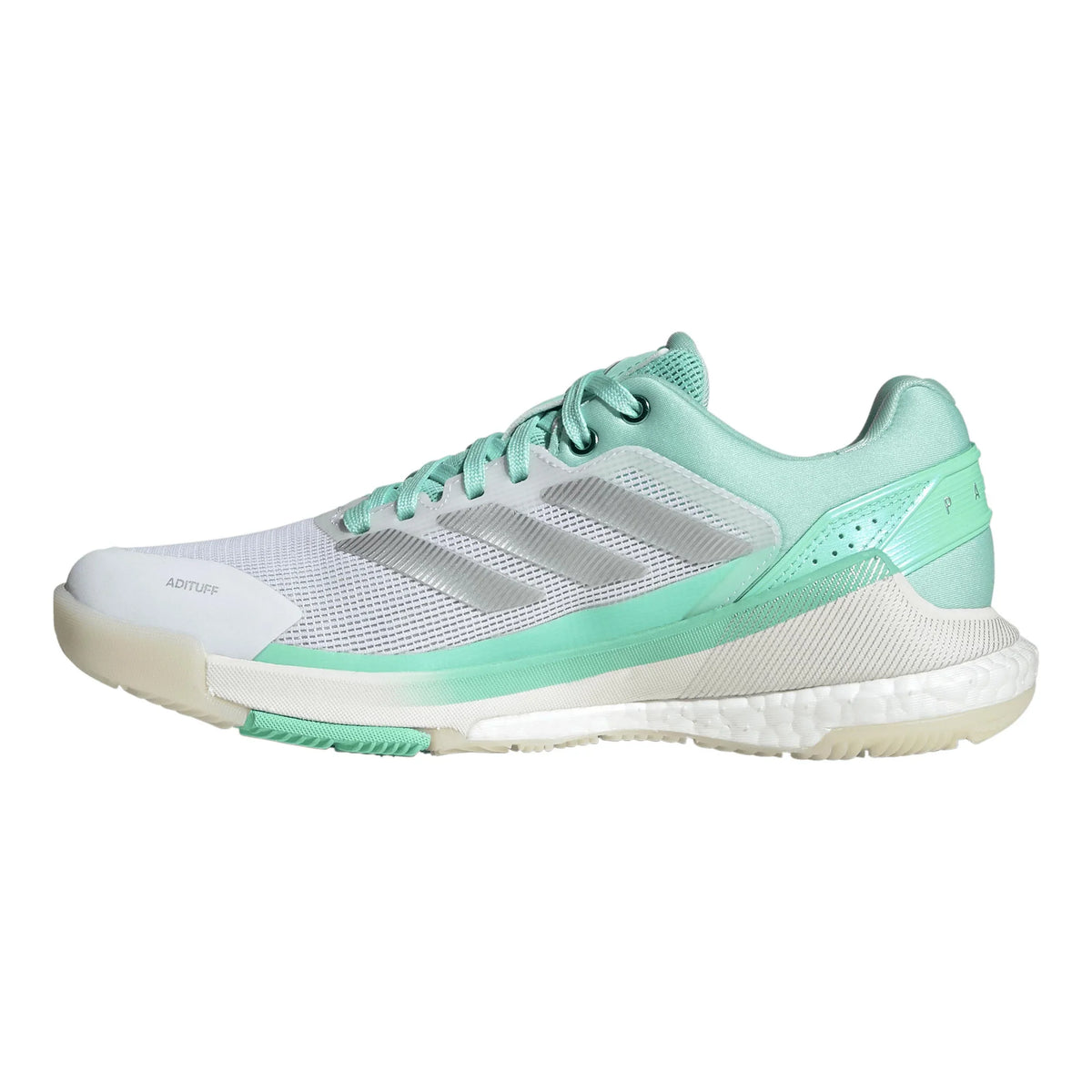 Adidas Crazyquick Boost women's padel shoes (Clear Mint/Silver) - inner side view