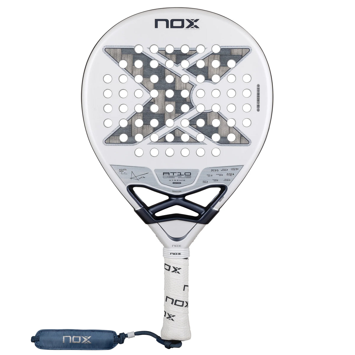 Nox AT10 Genius 12K Alum Xtrem Lite By Agustin Tapia padel racket - front view (alternate)