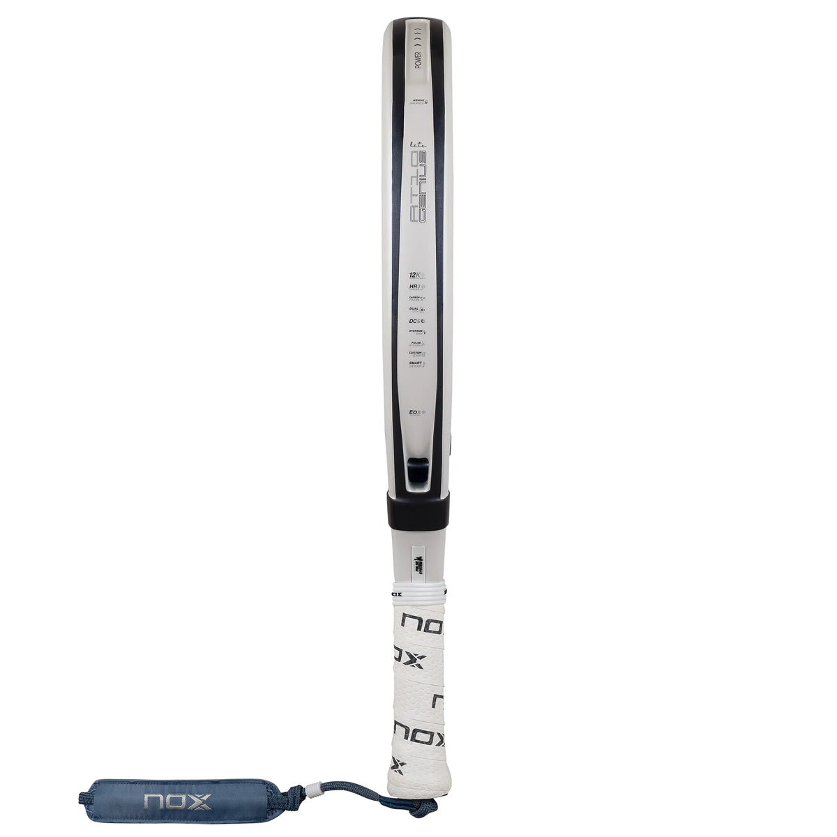 Nox AT10 Genius 12K Alum Xtrem Lite By Agustin Tapia padel racket - side view