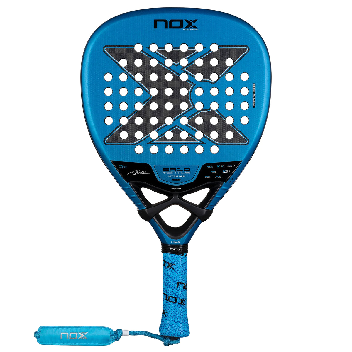 2026 Nox EA10 Ventus Attack 12K Xtrem By Edu Alonso padel racket - angled three-quarter view