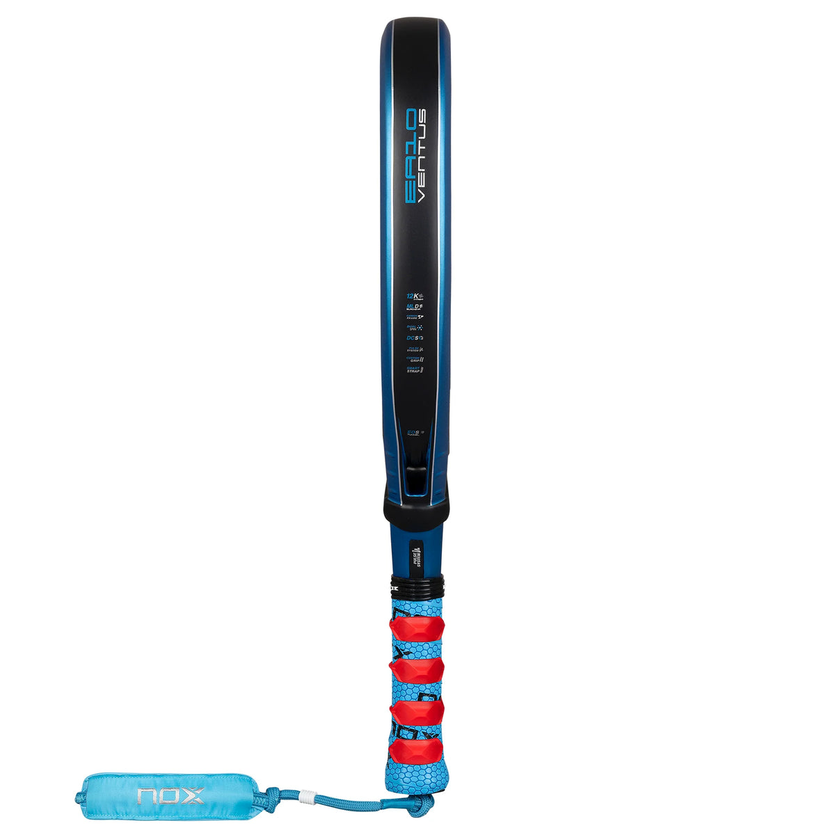 2026 Nox EA10 Ventus Attack 12K Xtrem By Edu Alonso padel racket - edge-on profile view