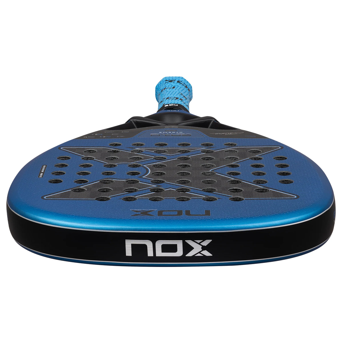 2026 Nox EA10 Ventus Attack 12K Xtrem By Edu Alonso padel racket - laid flat showing the frame top