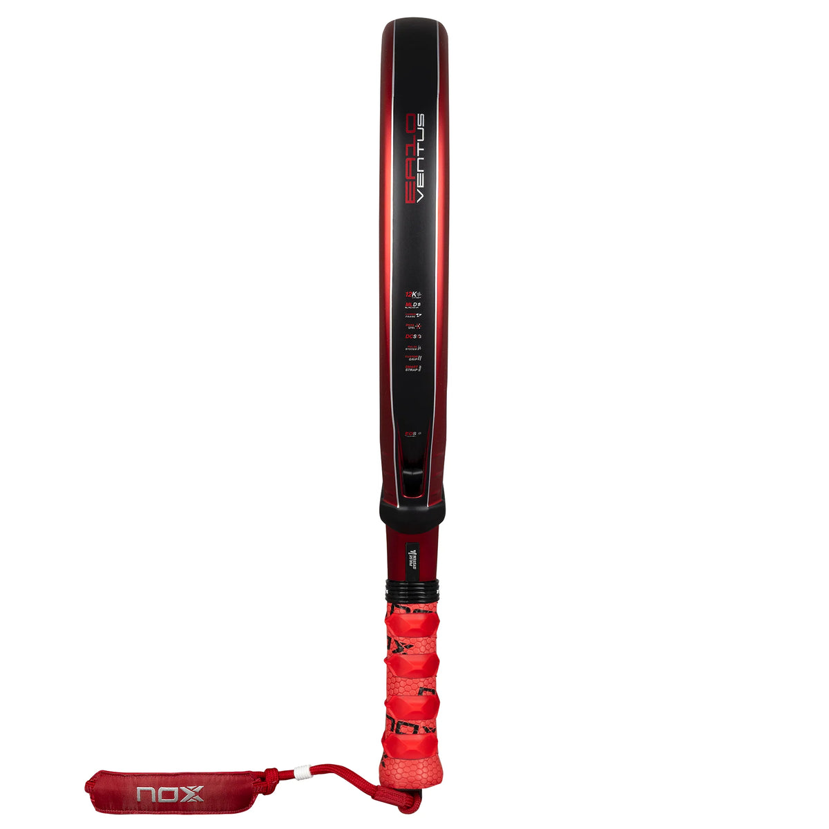 2026 Nox EA10 Ventus Hybrid 12K Xtrem By Edu Alonso padel racket - edge-on profile view