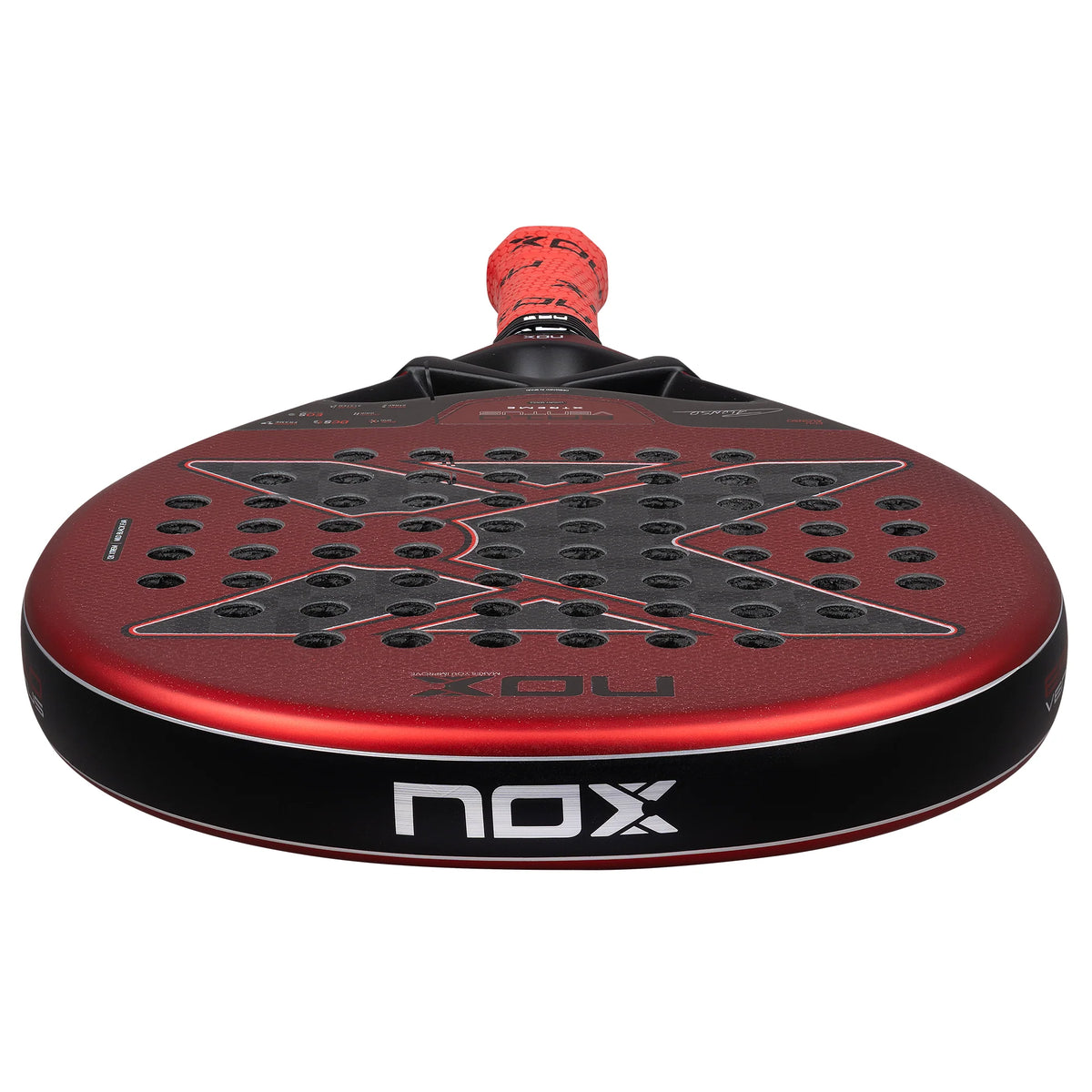 2026 Nox EA10 Ventus Hybrid 12K Xtrem By Edu Alonso padel racket - laid flat showing the frame top