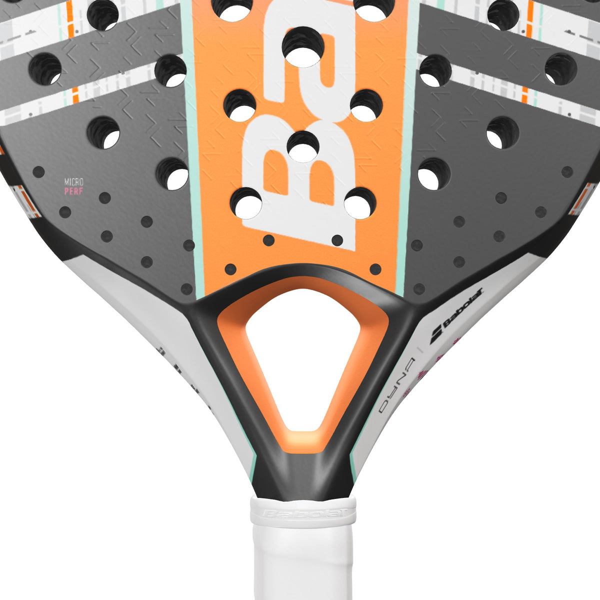 Babolat Dyna Energy padel racket - close-up of the heart bridge