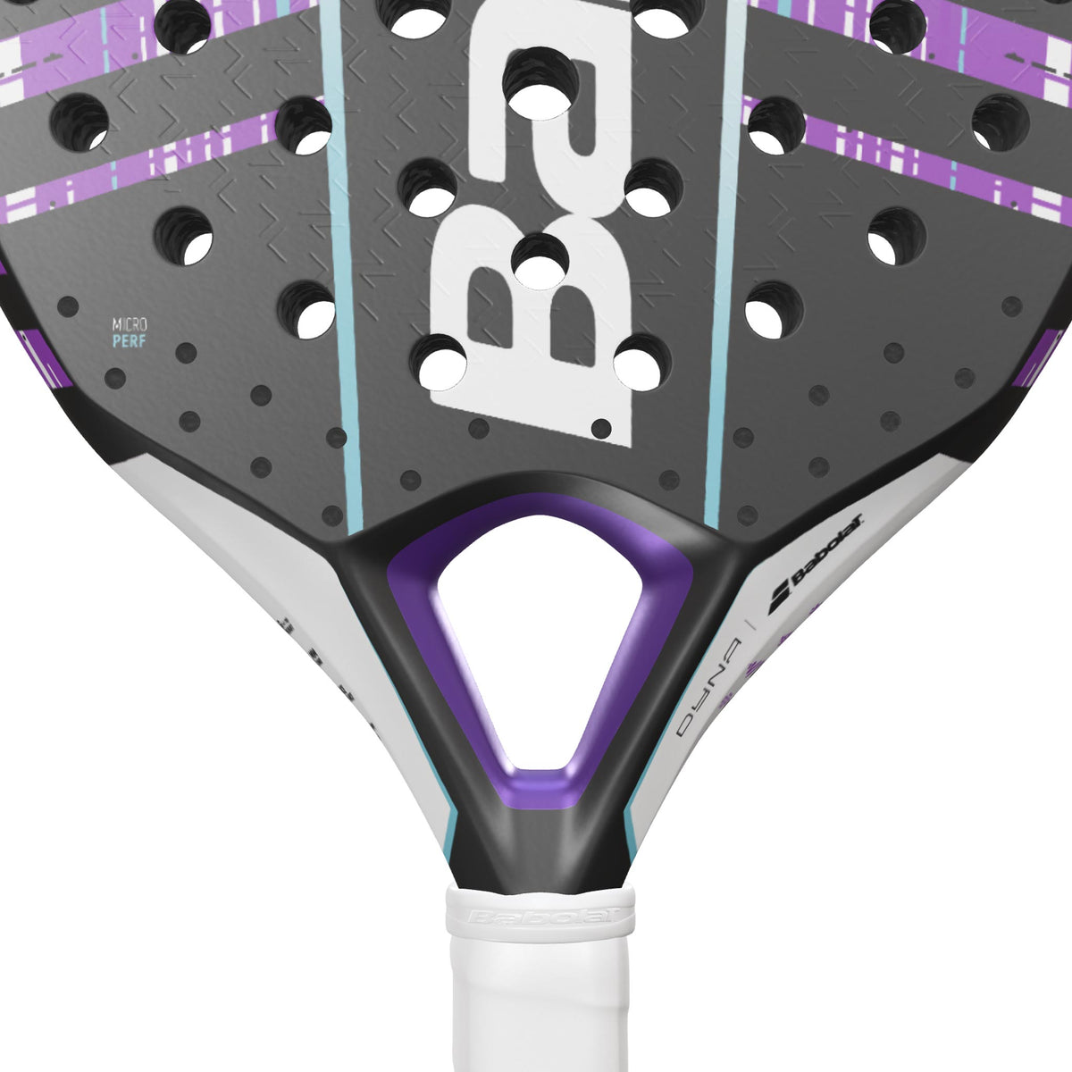 Babolat Dyna Spirit padel racket - close-up of the heart bridge