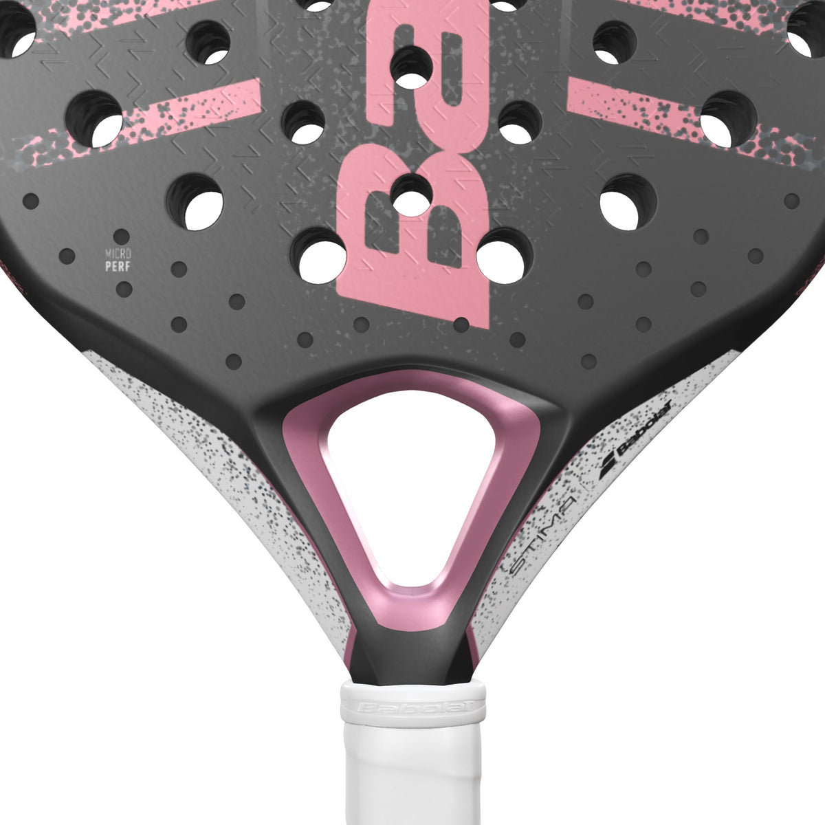 Babolat Stima Spirit padel racket - close-up of the heart bridge