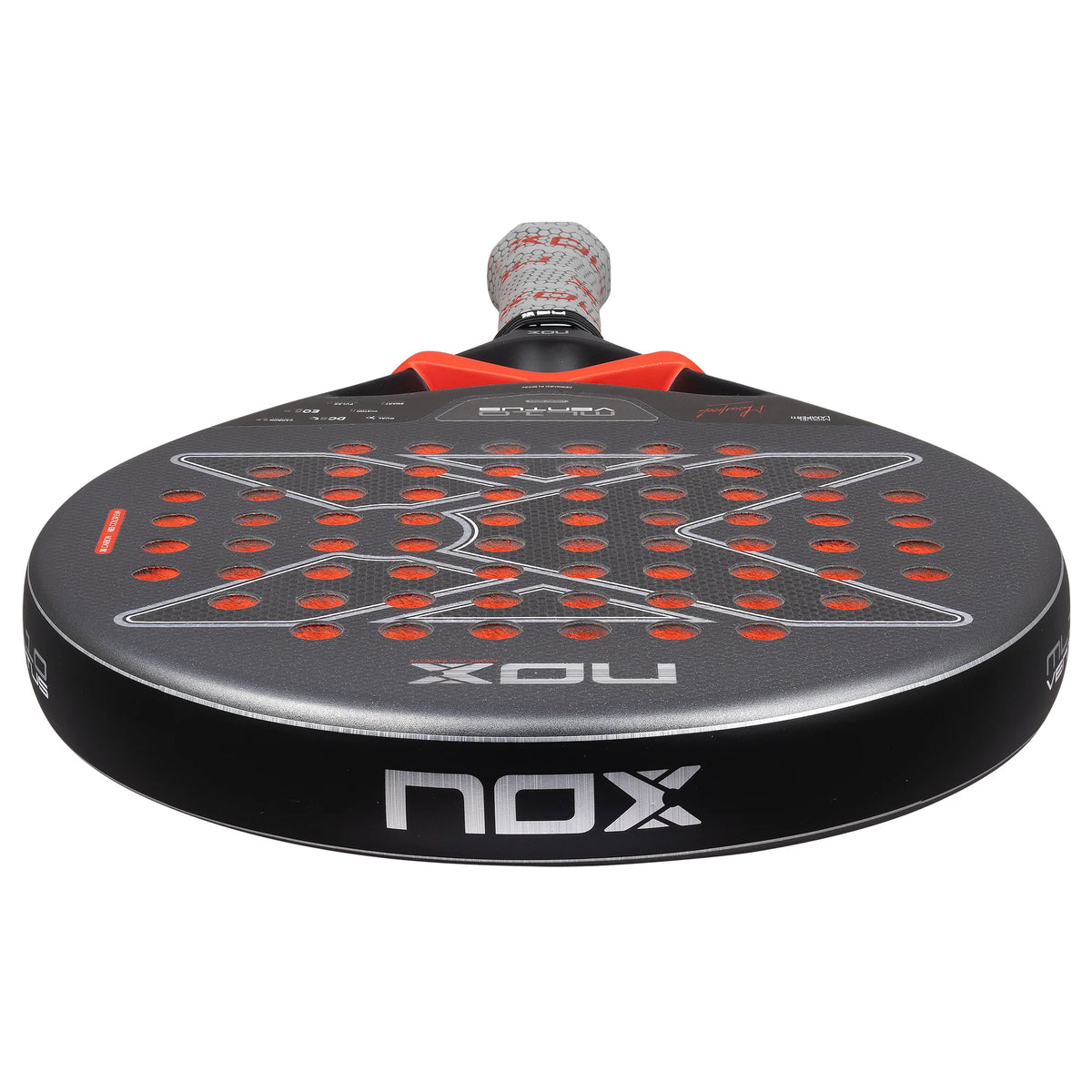Nox ML10 Ventus Control 3K By Miguel Lamperti padel racket - head-on view from the tip