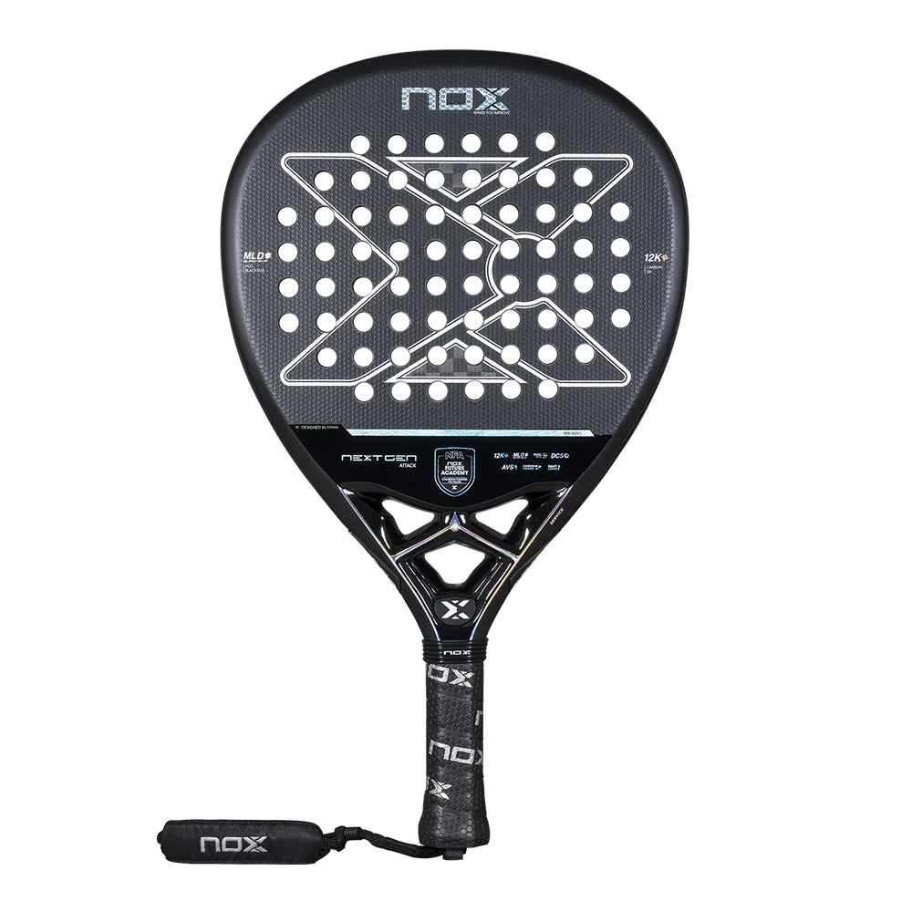 2026 Nox NextGen Pro Attack 12K padel racket - front face