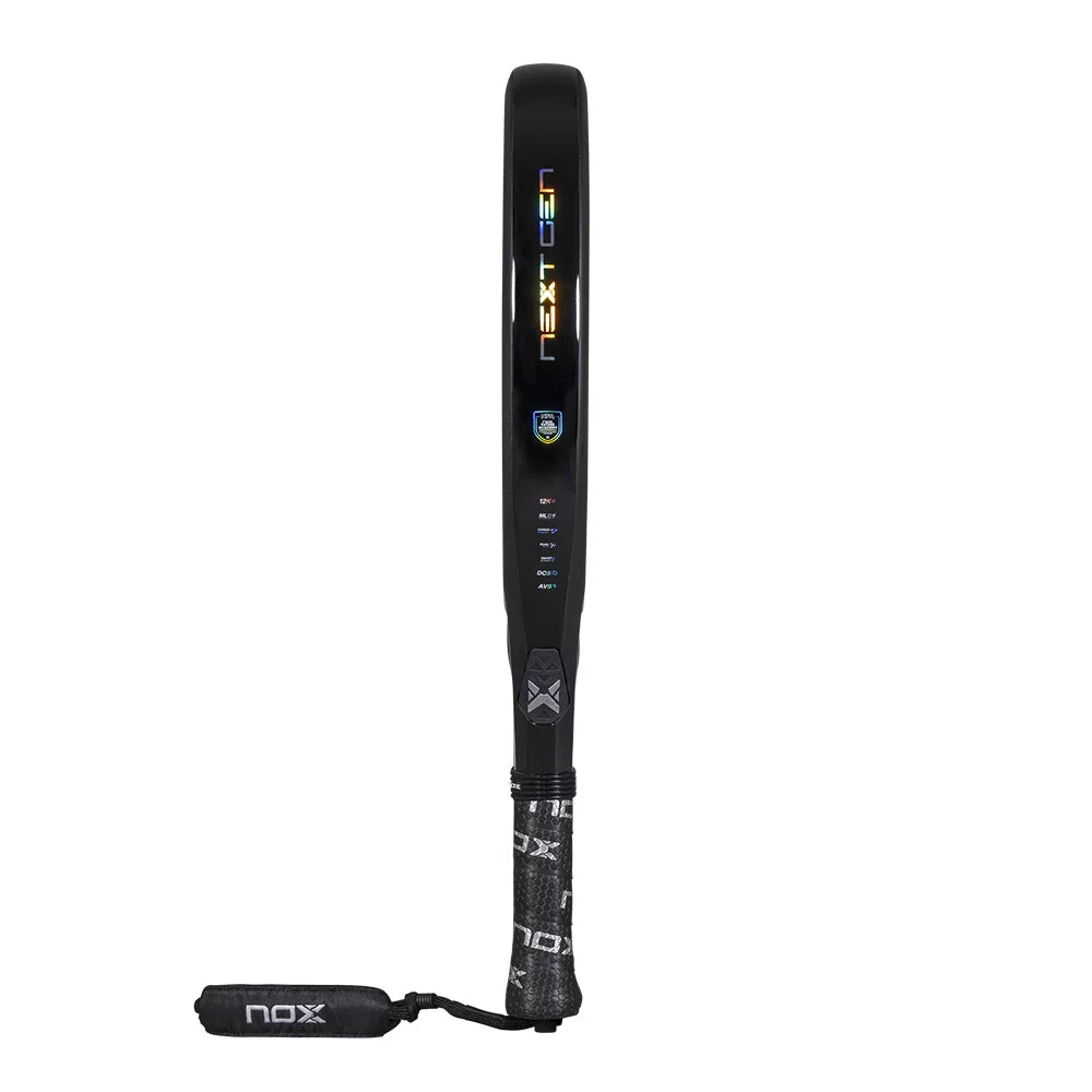 2026 Nox NextGen Pro Attack 12K padel racket - edge-on profile view