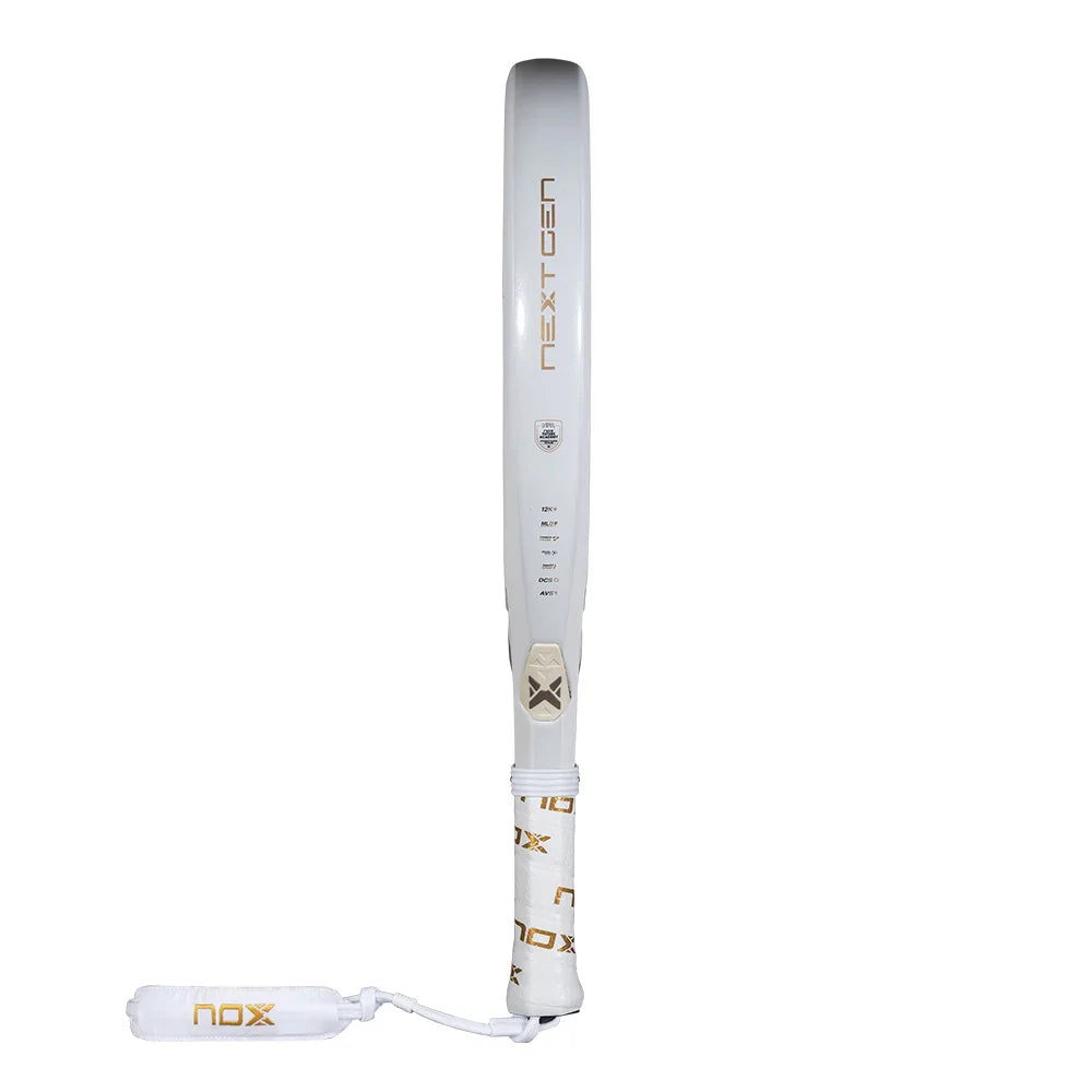 2026 Nox NextGen Pro Hybrid 12K padel racket - edge-on profile view