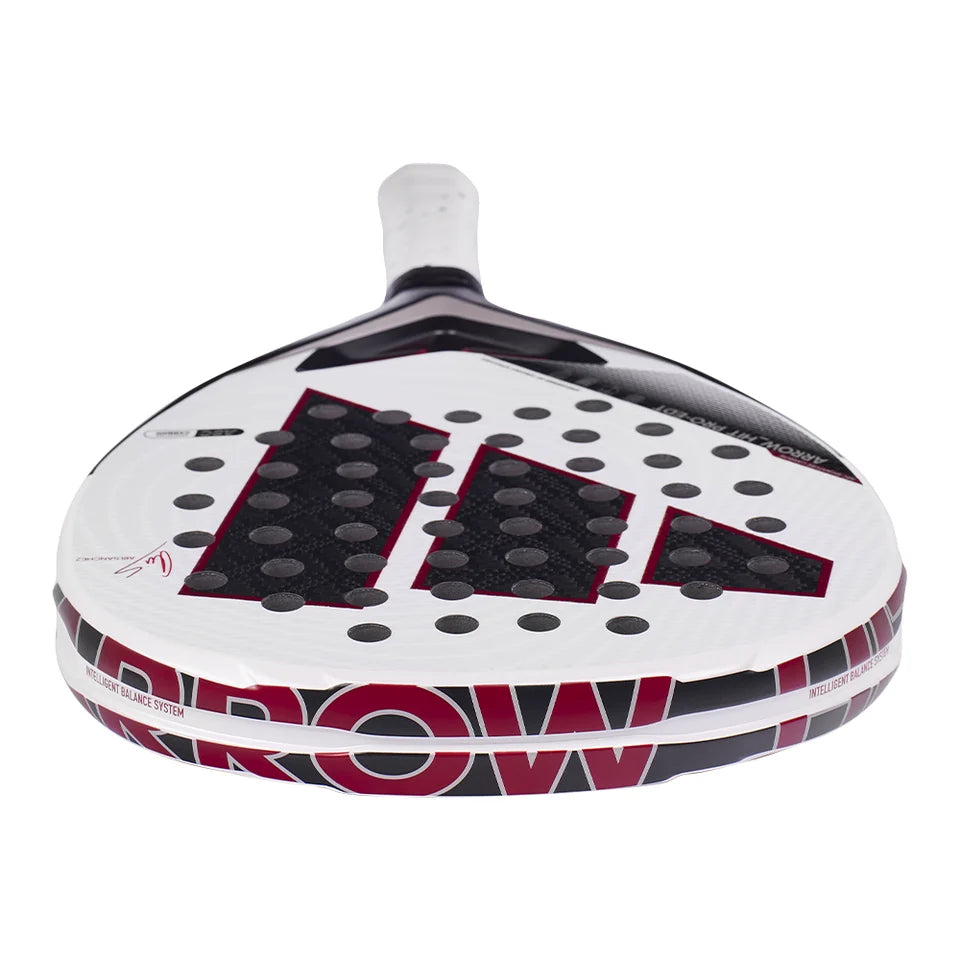 2026 Adidas Arrow HIT Pro Edition padel racket - laid flat showing the face and lower frame