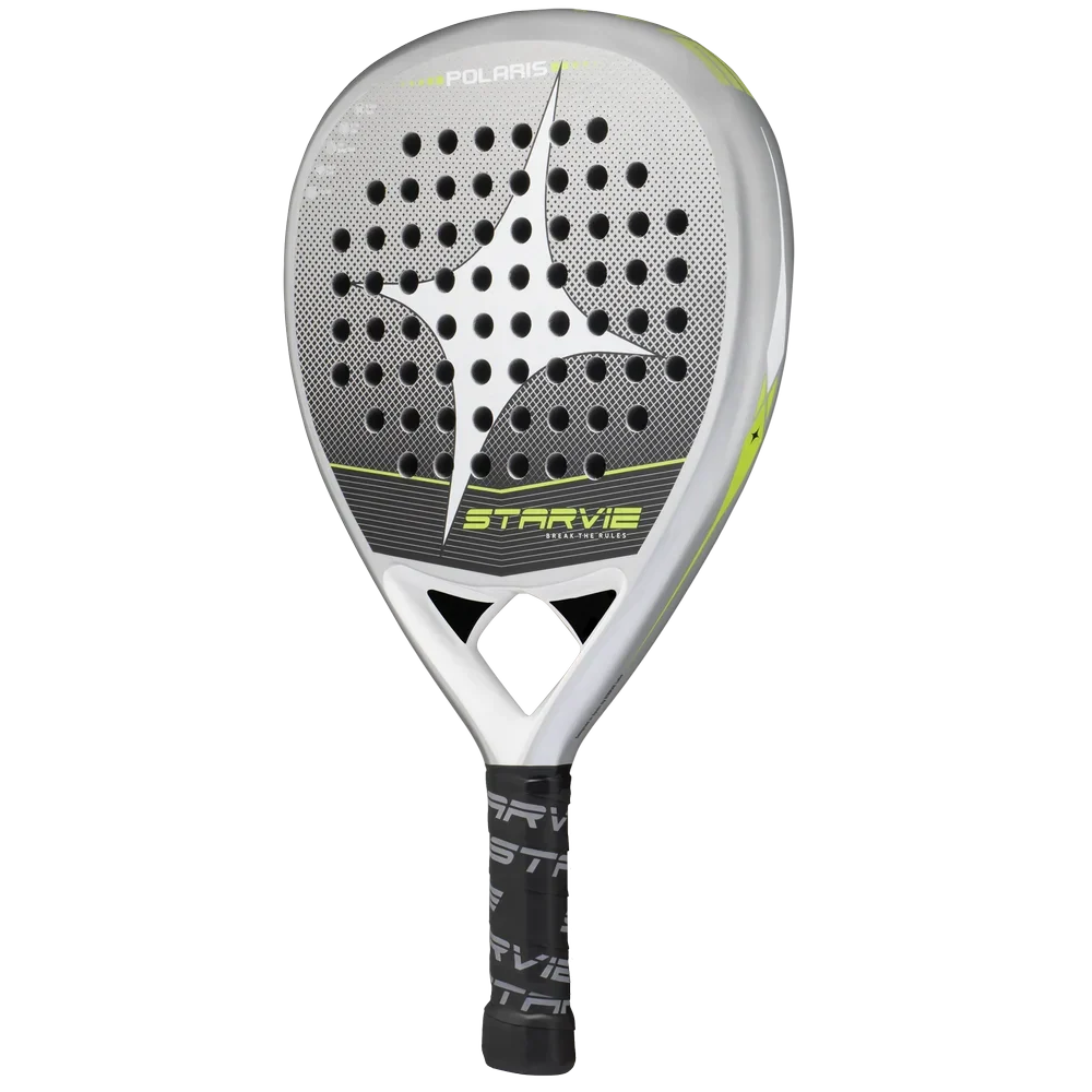 StarVie Polaris padel racket - angled front face and frame view