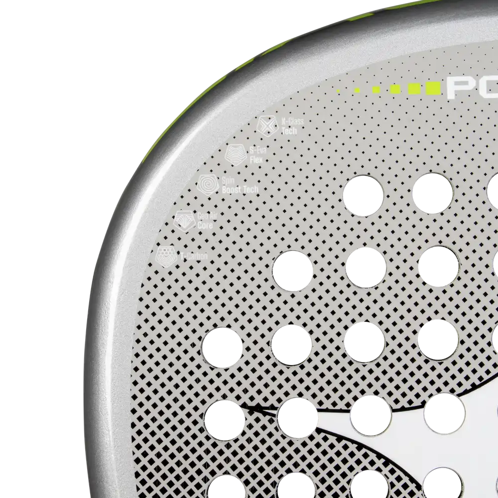 StarVie Polaris padel racket - textured playing-surface detail