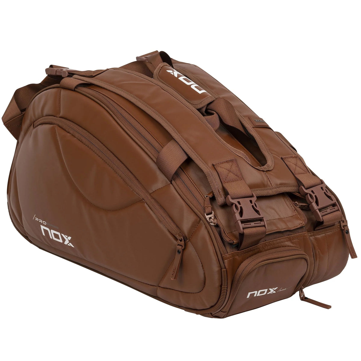 2025 Nox Pro Series Camel padel racket bag - angled view