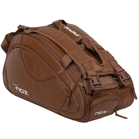 2025 Nox Pro Series Camel padel racket bag - angled view