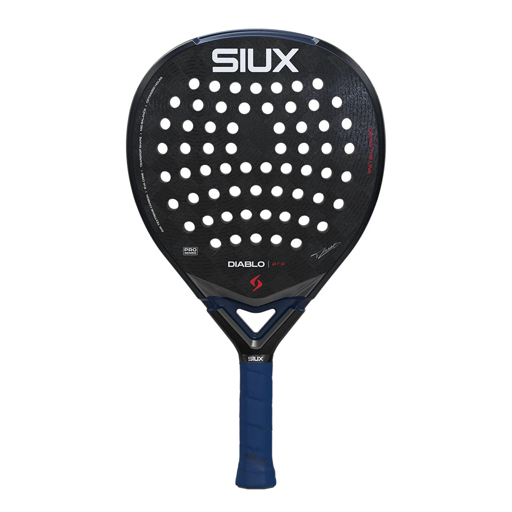 2026 Siux Diablo Pro Night Blue padel racket - front face