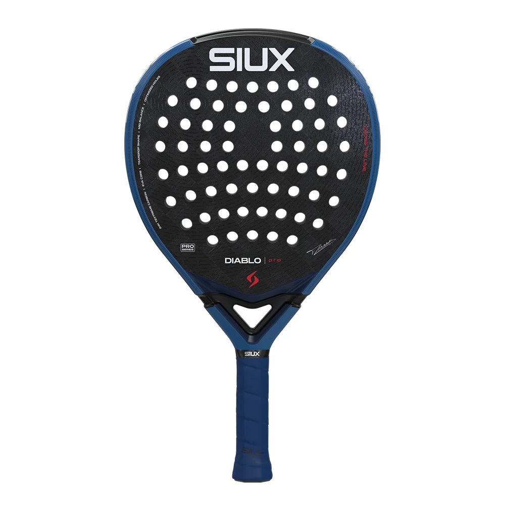 2026 Siux Diablo Pro Royal Blue padel racket - front face