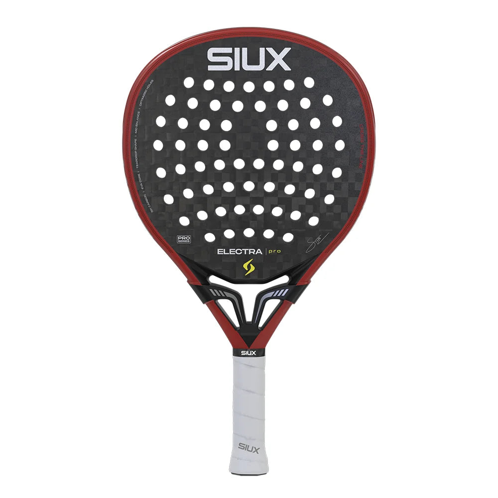 2026 Siux Electra Pro Fire Red padel racket - front face