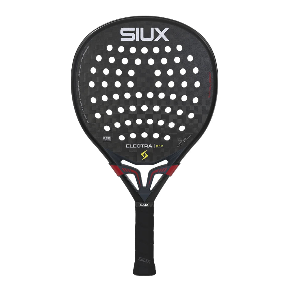 2026 Siux Electra Pro Shadow Red padel racket - reverse face