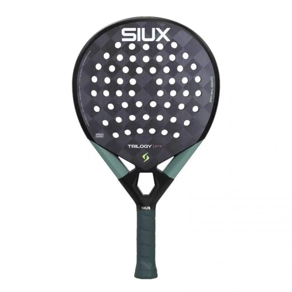 2026 Siux Trilogy Pro Noir Fog padel racket - front view