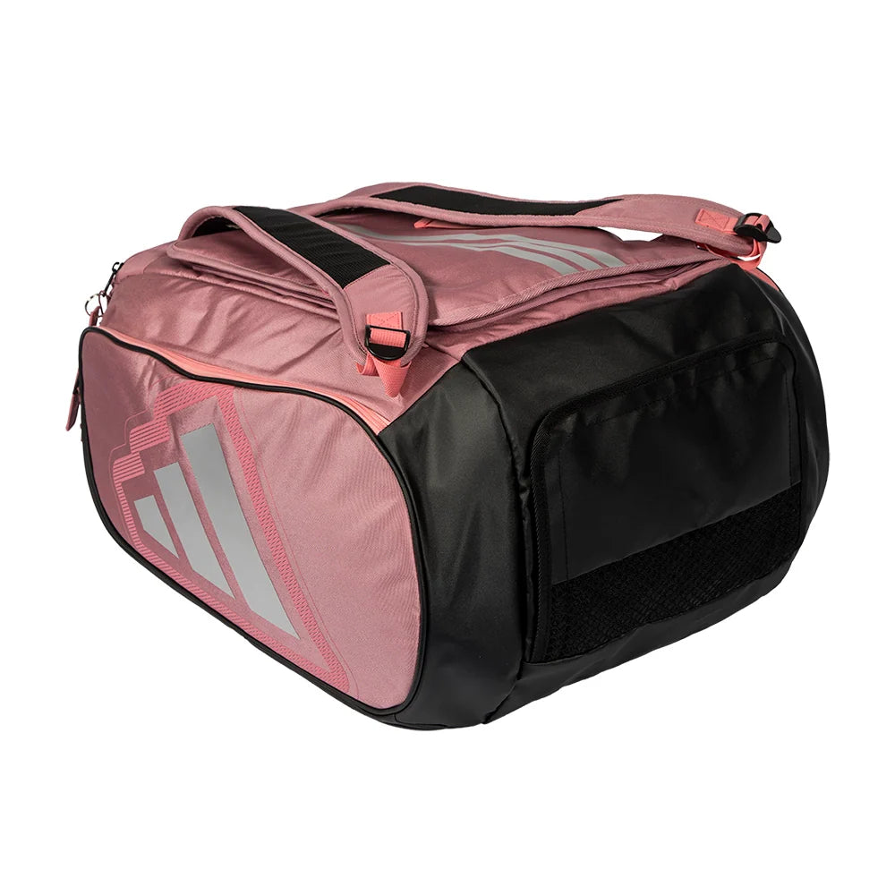2026 Adidas Racket Bag Protour Pink - angled three-quarter view