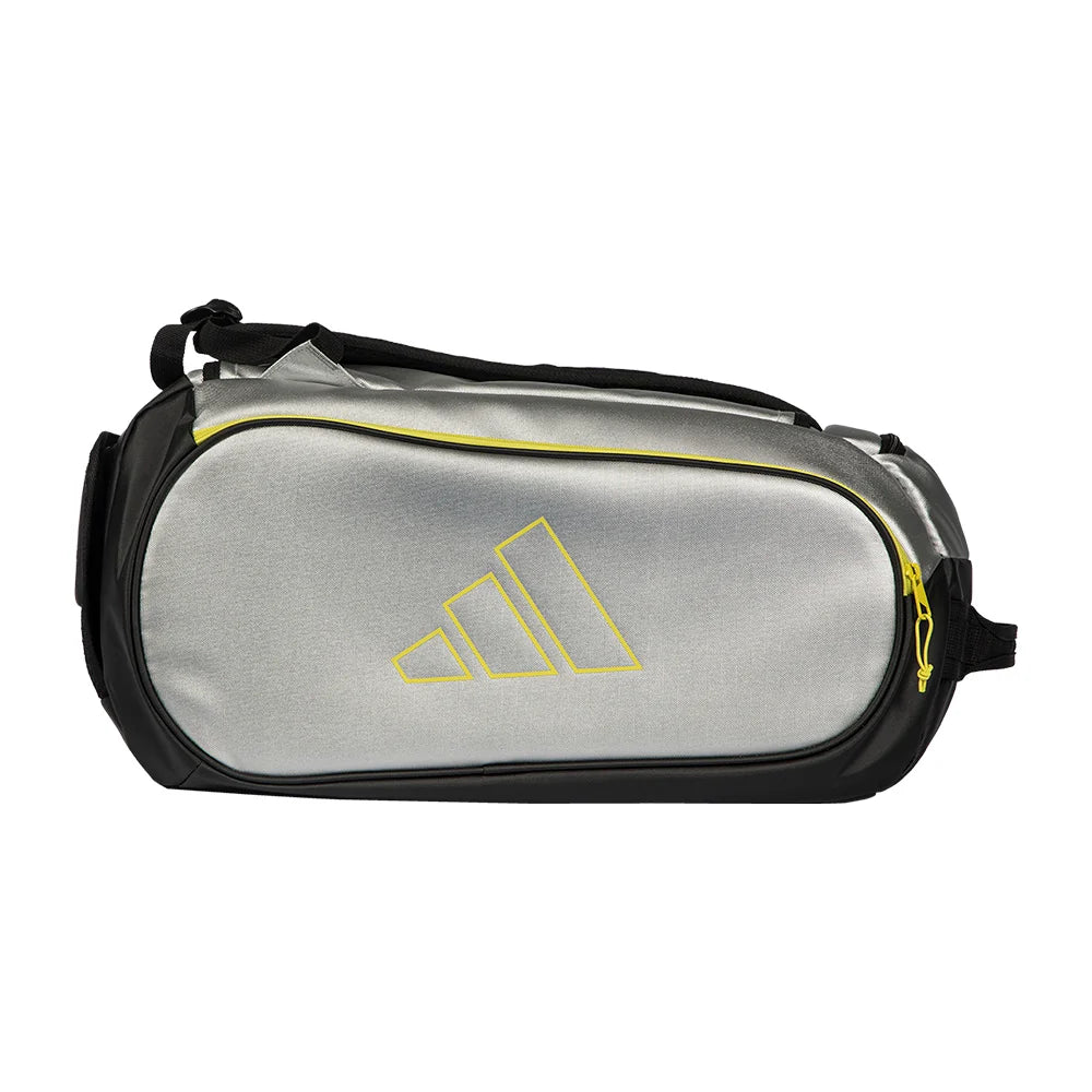 2026 Adidas Racket Bag Tour Silver - side profile view