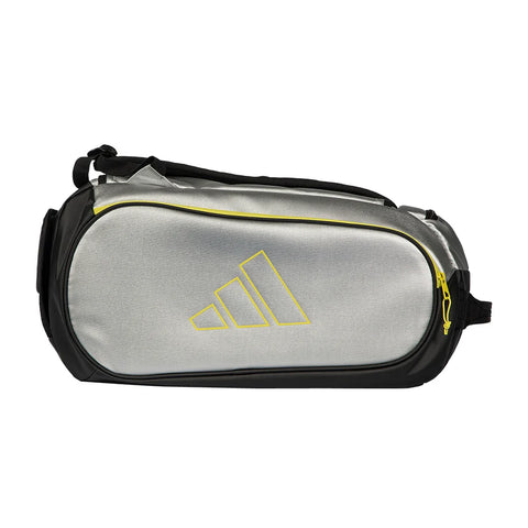 2026 Adidas Racket Bag Tour Silver - side profile view