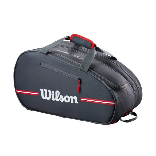 Wilson Padel Team Bag Dark Grey/Red