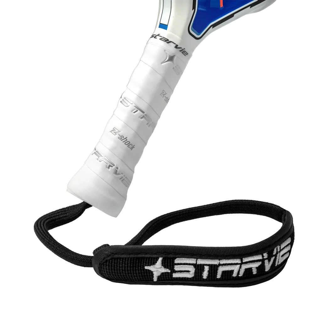 StarVie Triton Power + padel racket - handle, grip and wrist strap detail